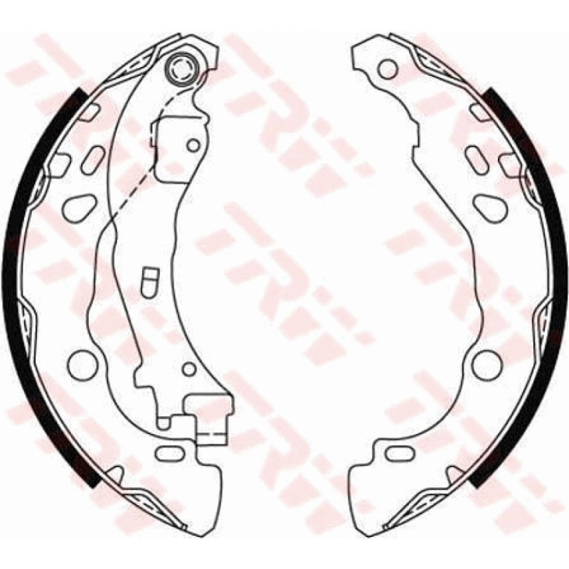TRW GS8474 Brake Shoe Set Rear for