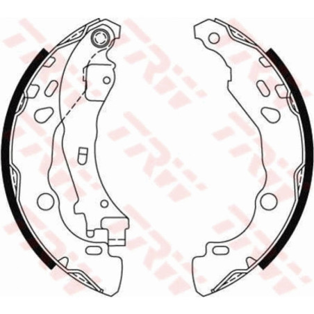 TRW GS8474 Brake Shoe Set Rear for
