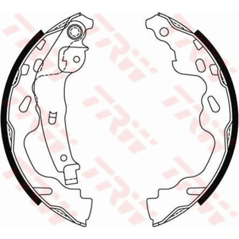 TRW GS8480 Brake Shoe Set Rear for