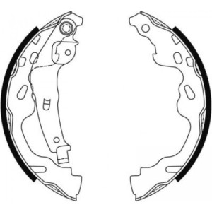 TRW GS8480 Brake Shoe Set Rear for