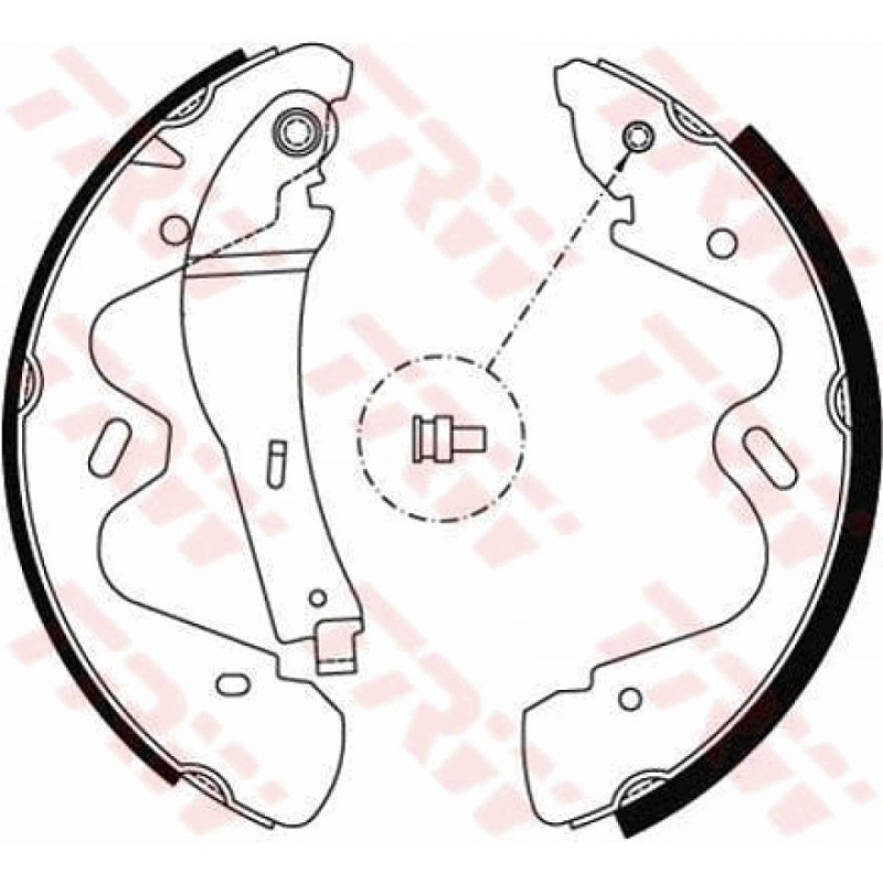 TRW GS8483 Kit ganasce freno per