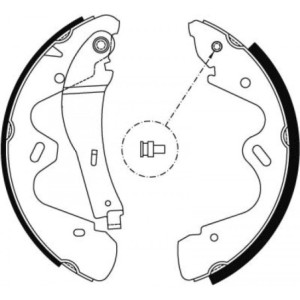 TRW GS8483 Juego de zapatas de frenos para