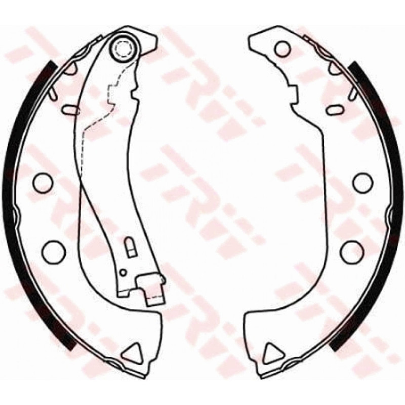 TRW GS8484 Kit ganasce freno per