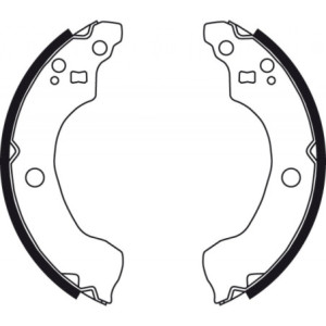TRW GS8487 Juego de zapatas de frenos para