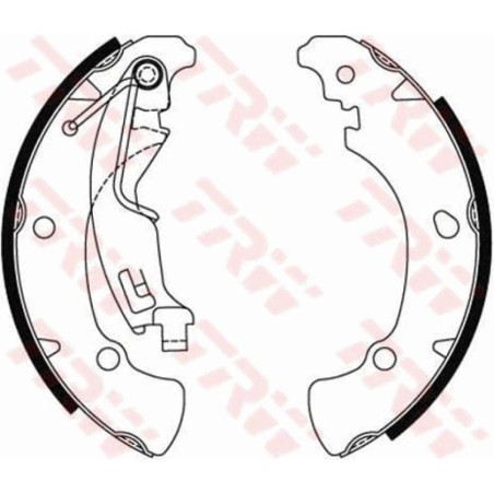 TRW GS8488 Brake Shoe Set Rear for