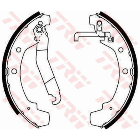 TRW GS8511 Brake Shoe Set Rear for