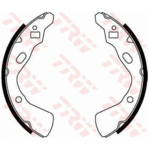 TRW GS8519 Brake Shoe Set Rear for