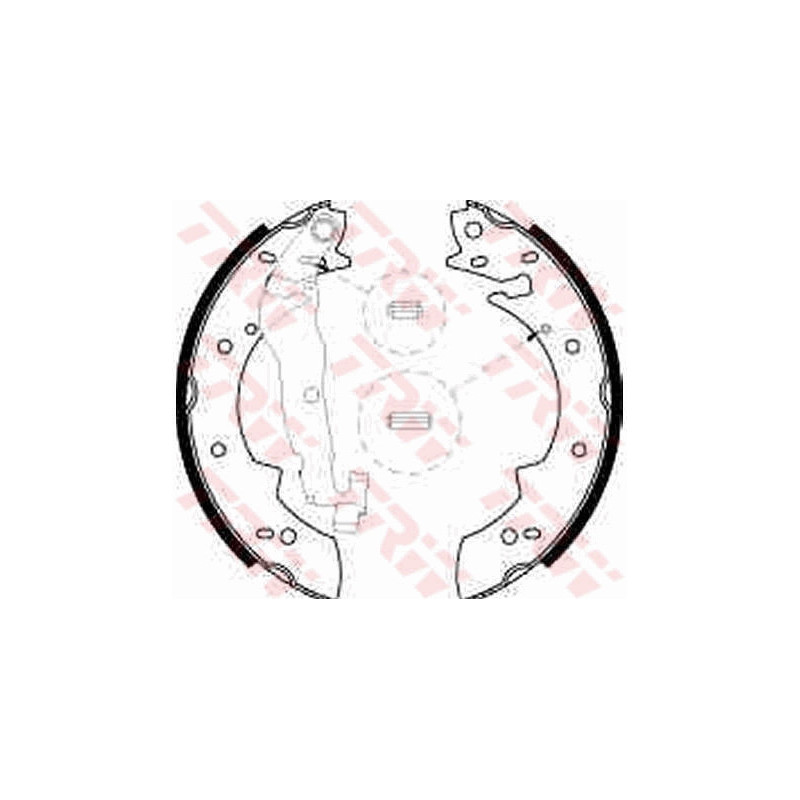 TRW GS8524 Brake Shoe Set Rear for