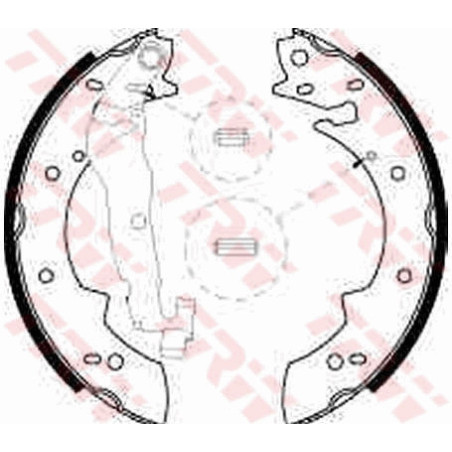 TRW GS8524 Brake Shoe Set Rear for