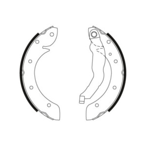 TRW GS8528 Kit ganasce freno per