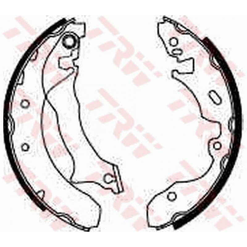 TRW GS8536 Brake Shoe Set Rear for