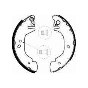 TRW GS8539 Brake Shoe Set Rear for