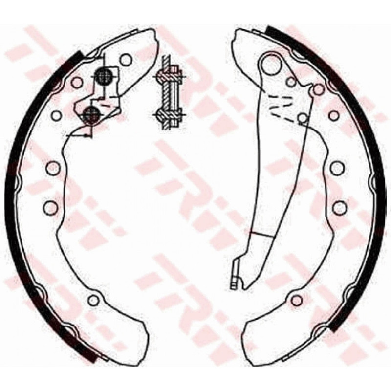TRW GS8544 Kit ganasce freno per