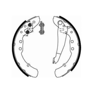 TRW GS8544 Jeu de mâchoires de frein pour