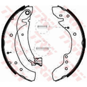 TRW GS8545 Kit ganasce freno per