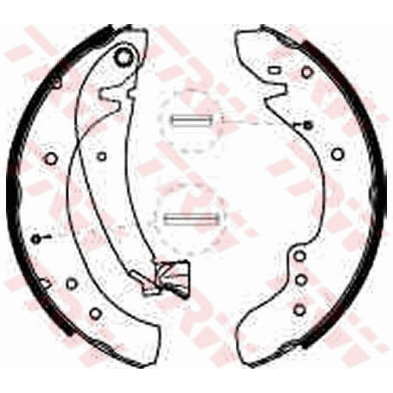 TRW GS8545 Kit ganasce freno per