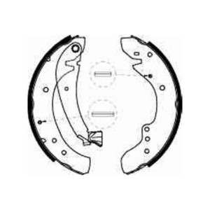 TRW GS8545 Kit ganasce freno per