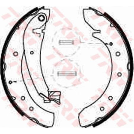 TRW GS8546 Brake Shoe Set Rear for