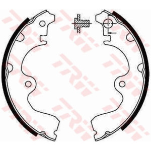 TRW GS8554 Brake Shoe Set Rear for