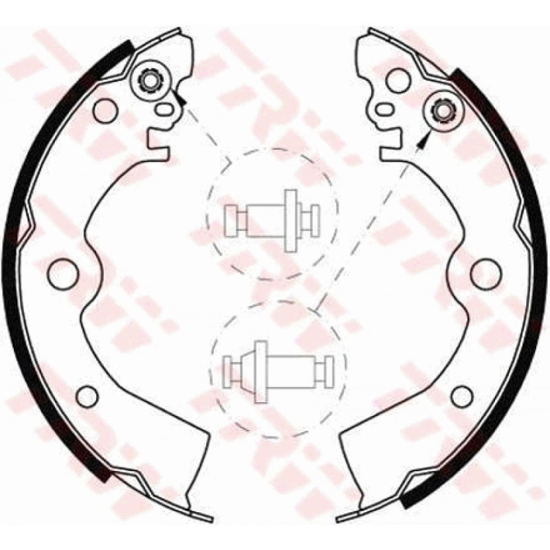 TRW GS8556 Brake Shoe Set Rear for