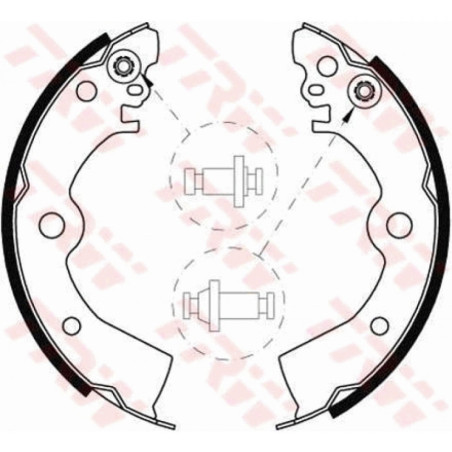 TRW GS8556 Brake Shoe Set Rear for
