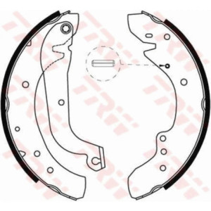TRW GS8565 Kit ganasce freno per