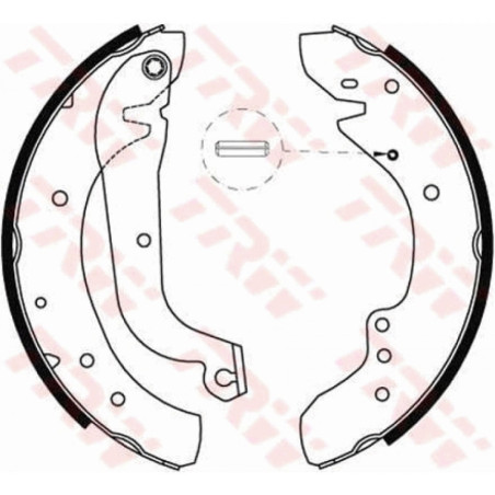 TRW GS8565 Kit ganasce freno per