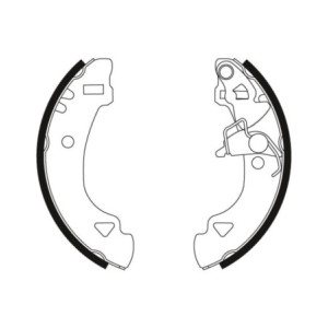 TRW GS8566 Brake Shoe Set Rear for