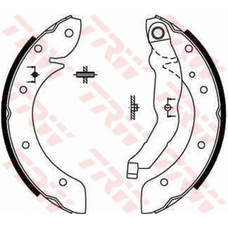TRW GS8567 Sada brzdových čeľustí pre