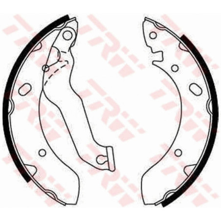 TRW GS8569 Kit ganasce freno per