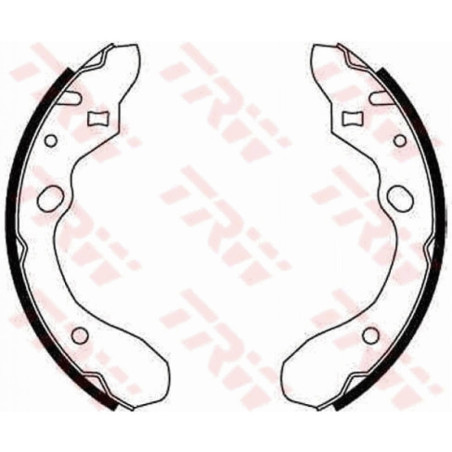 TRW GS8582 Brake Shoe Set Rear for
