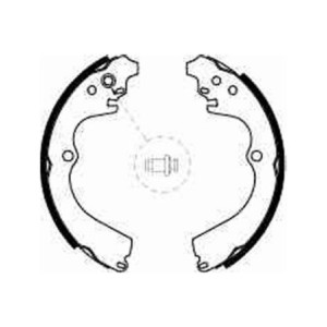 TRW GS8584 Kit ganasce freno per