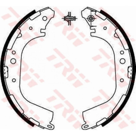 TRW GS8590 Bremsbackensatz für