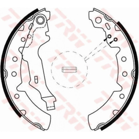 TRW GS8603 Kit ganasce freno per