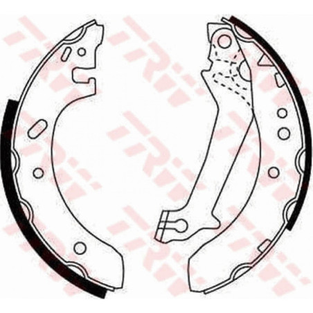 TRW GS8607 Kit ganasce freno per