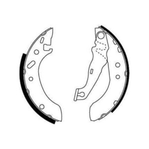 TRW GS8611 Brake Shoe Set Rear for