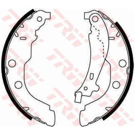 TRW GS8617 Brake Shoe Set Rear for