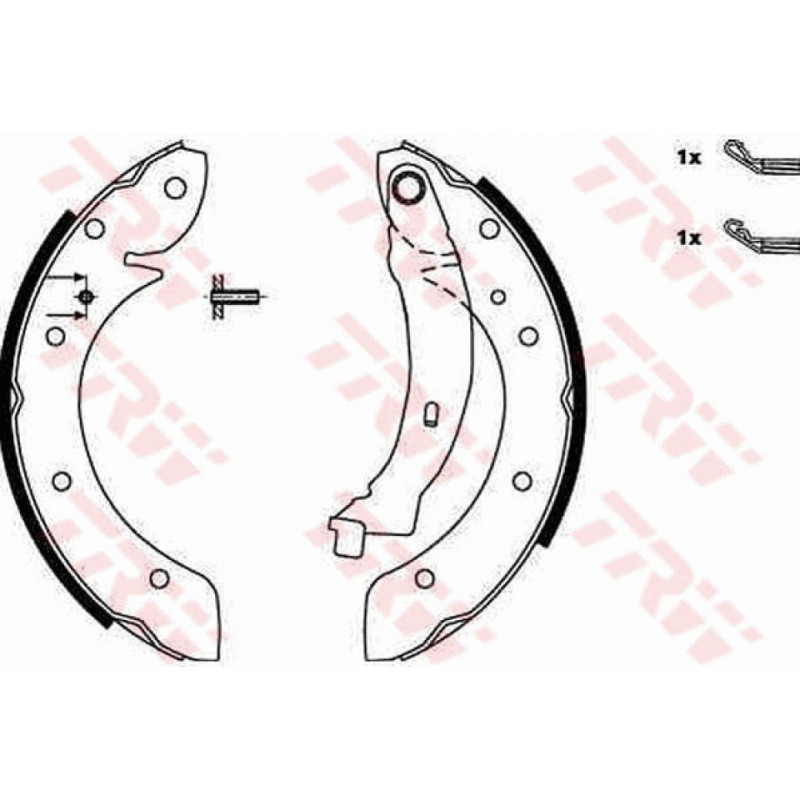 TRW GS8620 Brake Shoe Set Rear for