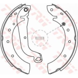 TRW GS8622 Brake Shoe Set Rear for