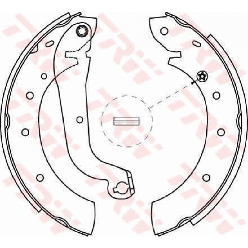 TRW GS8622 Brake Shoe Set Rear for