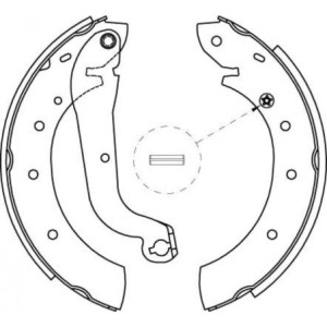 TRW GS8622 Brake Shoe Set Rear for