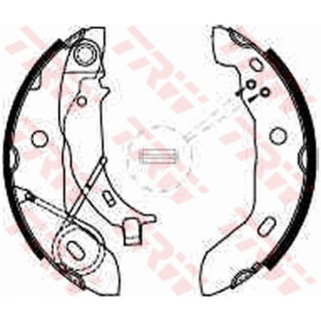 TRW GS8627 Kit ganasce freno per