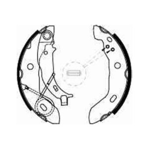 TRW GS8627 Brake Shoe Set Rear for
