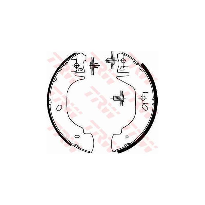 TRW GS8629 Brake Shoe Set Rear for