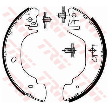 TRW GS8629 Brake Shoe Set Rear for
