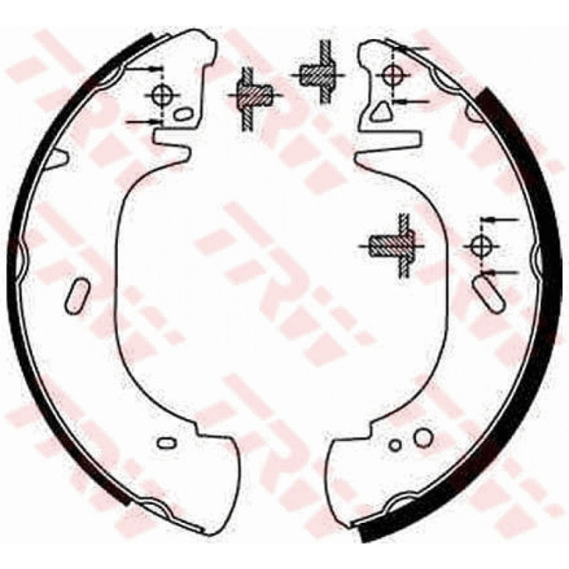 TRW GS8630 Jeu de mâchoires de frein pour