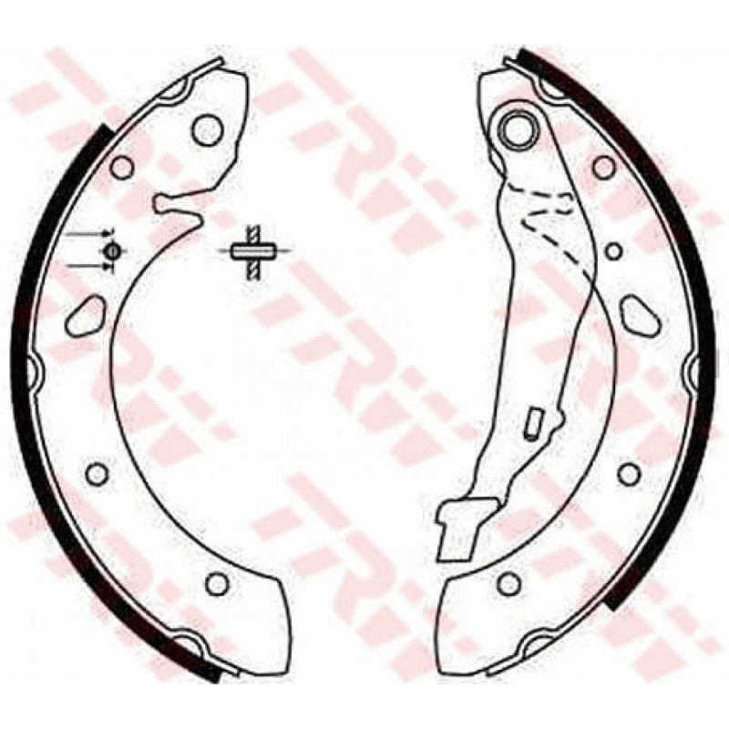 TRW GS8632 Brake Shoe Set Rear for