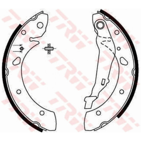 TRW GS8632 Brake Shoe Set Rear for