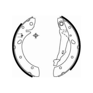 TRW GS8632 Brake Shoe Set Rear for