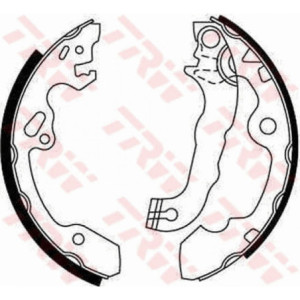 TRW GS8636 Brake Shoe Set Rear for